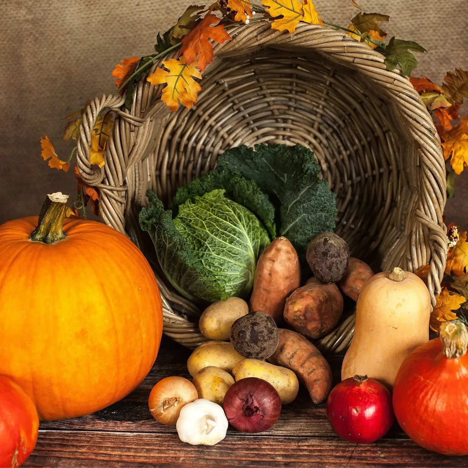 Fresh vegetables and fruits